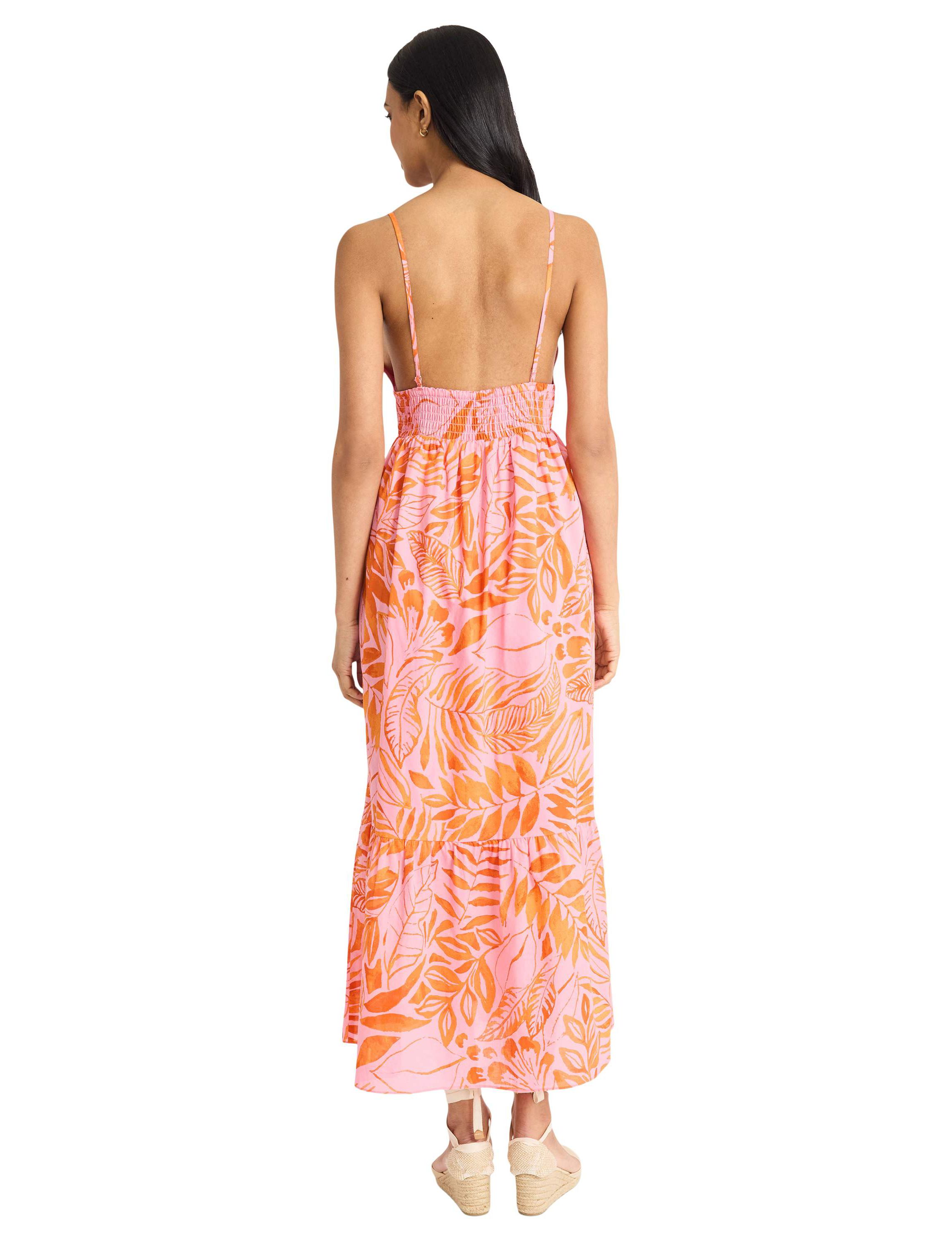 FLORAL PRINTED MAXI DRESS