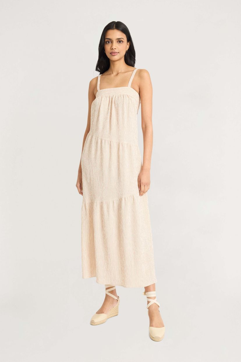 STRIPED MAXI DRESS