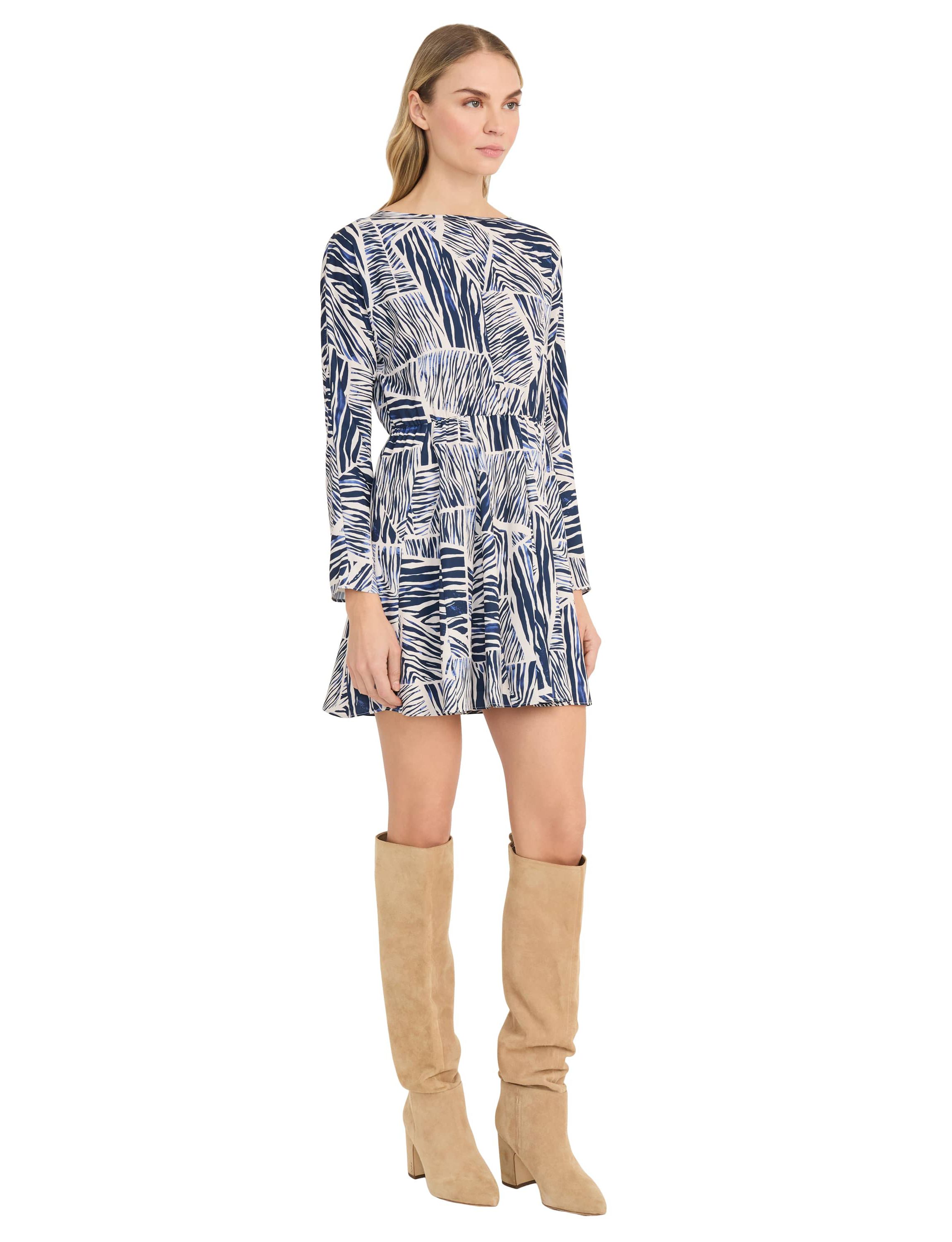 LONG SLEEVE SATIN DRESS