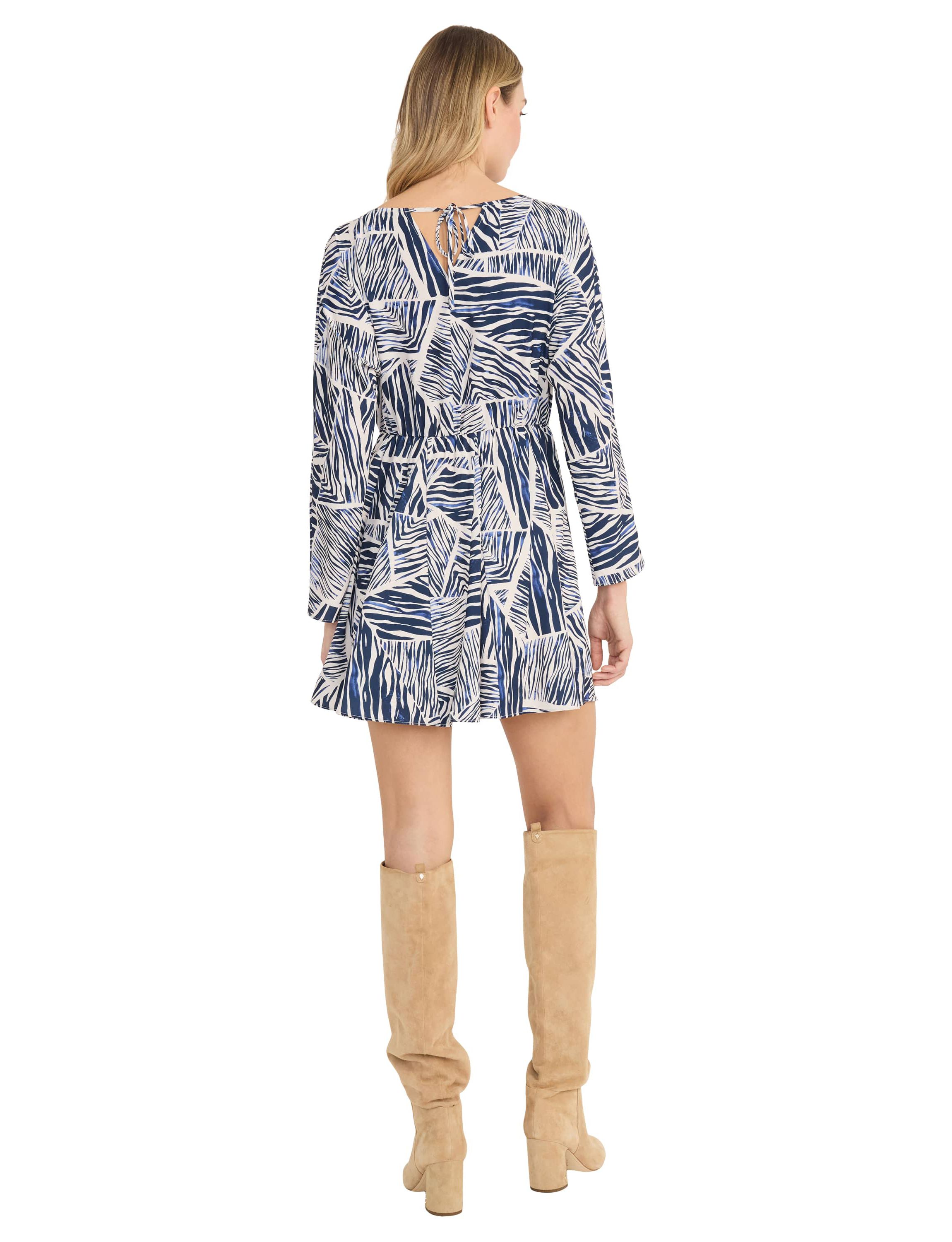 LONG SLEEVE SATIN DRESS