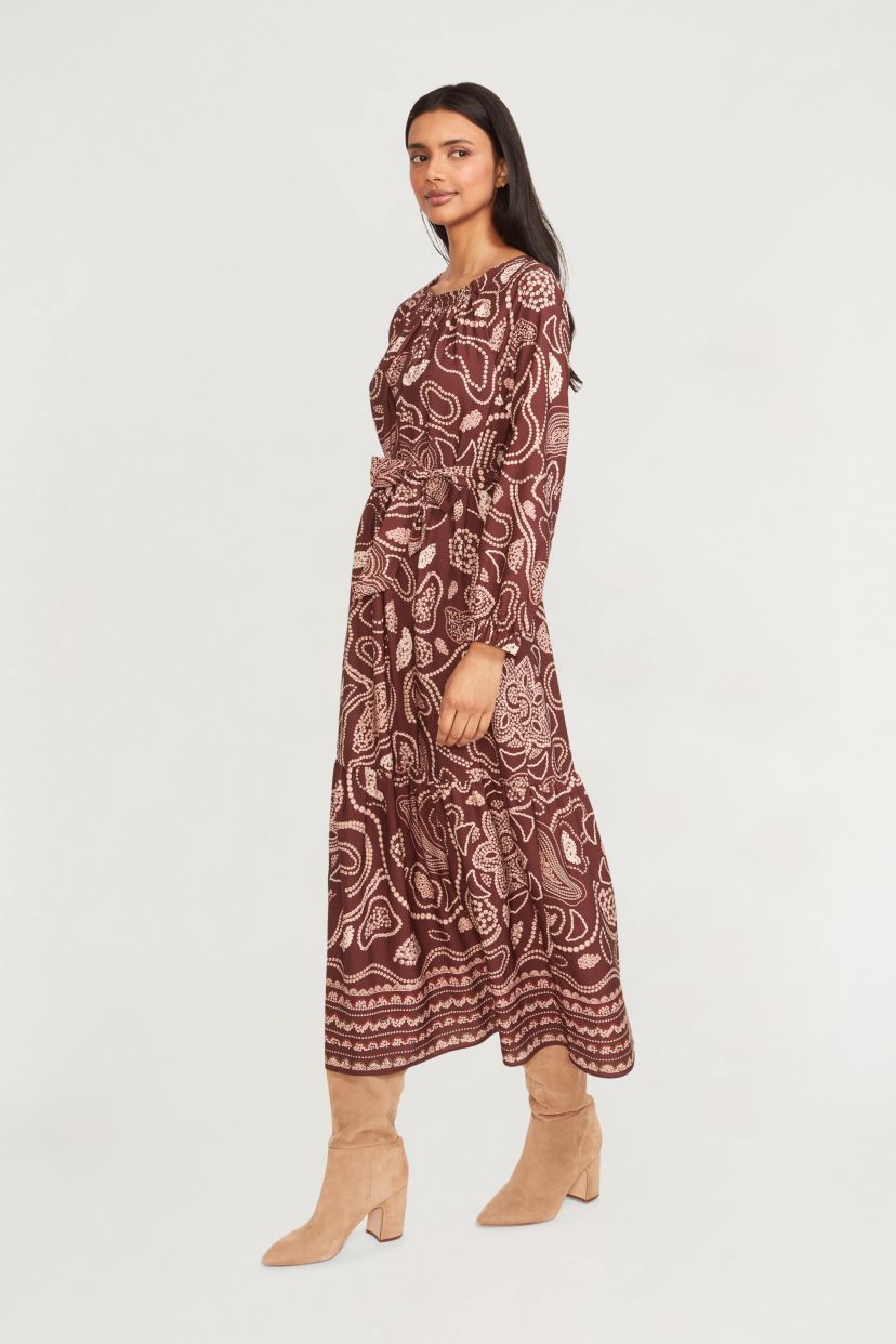 MOSAIC PRINTED MAXI DRESS