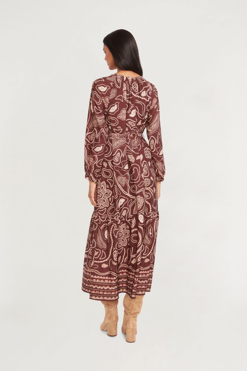 MOSAIC PRINTED MAXI DRESS