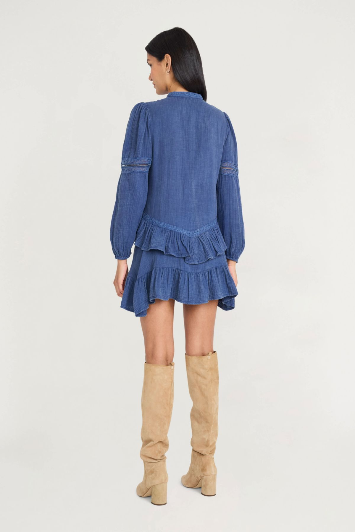 BUTTON FRONT MINI DRESS