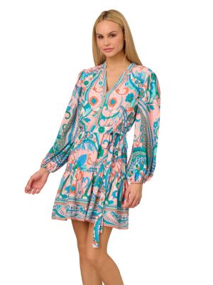 ADRIANNA BY ADRIANNA PAPELL Women's Printed Short Dress