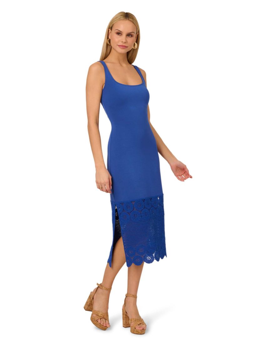 Crochet Sheath Midi Dress
