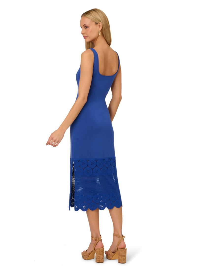 Crochet Sheath Midi Dress