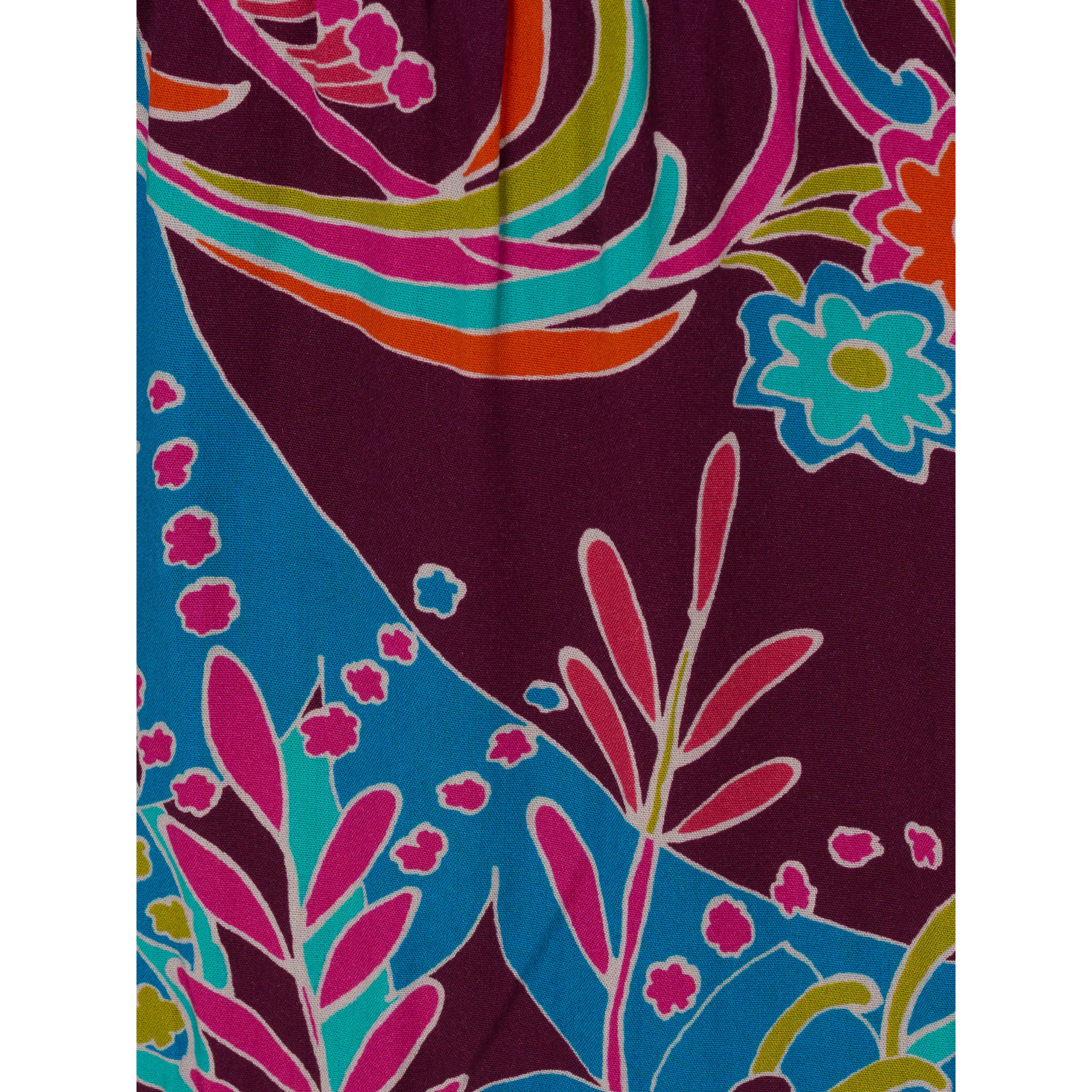 Printed Flounce Short Dress