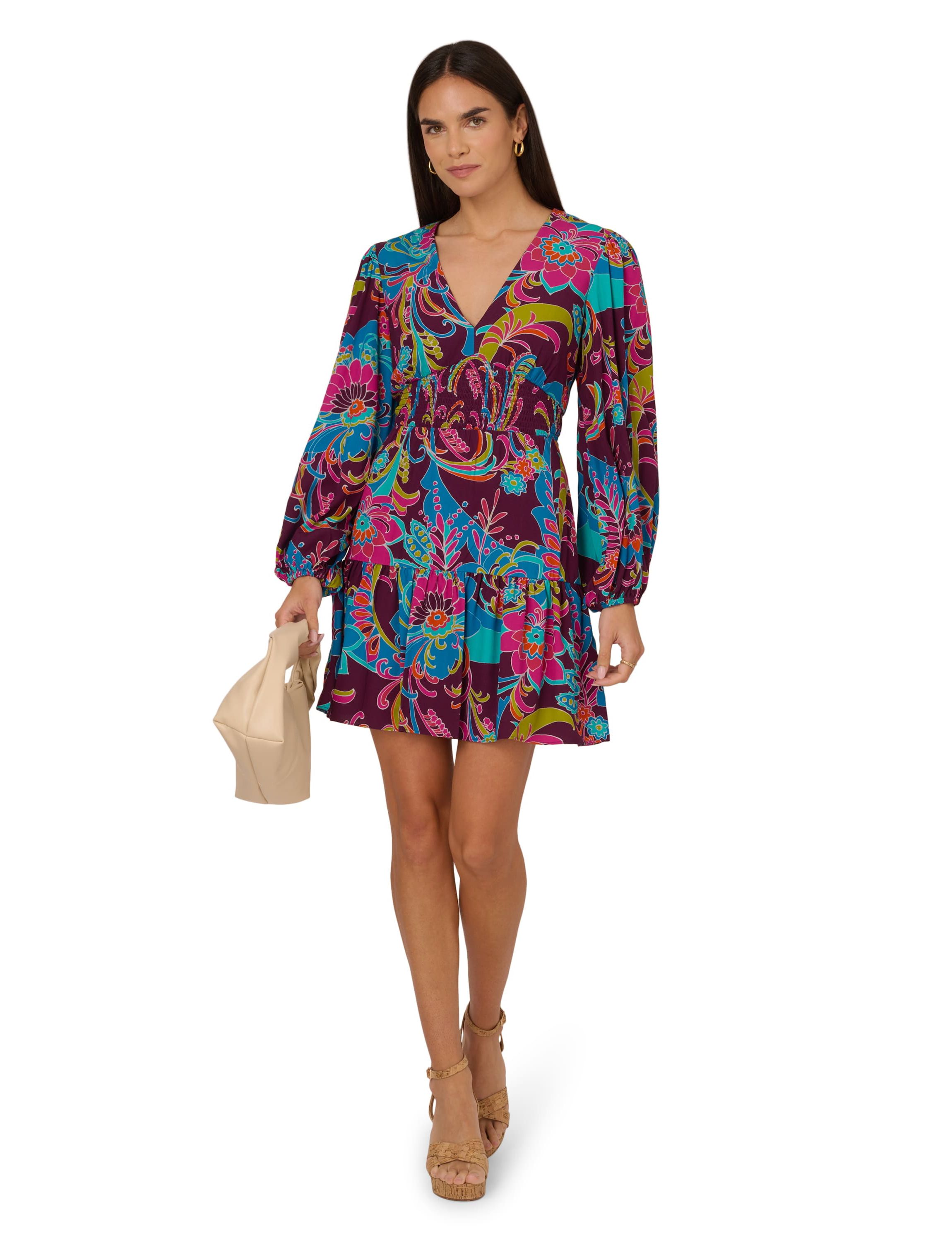 Printed Flounce Short Dress