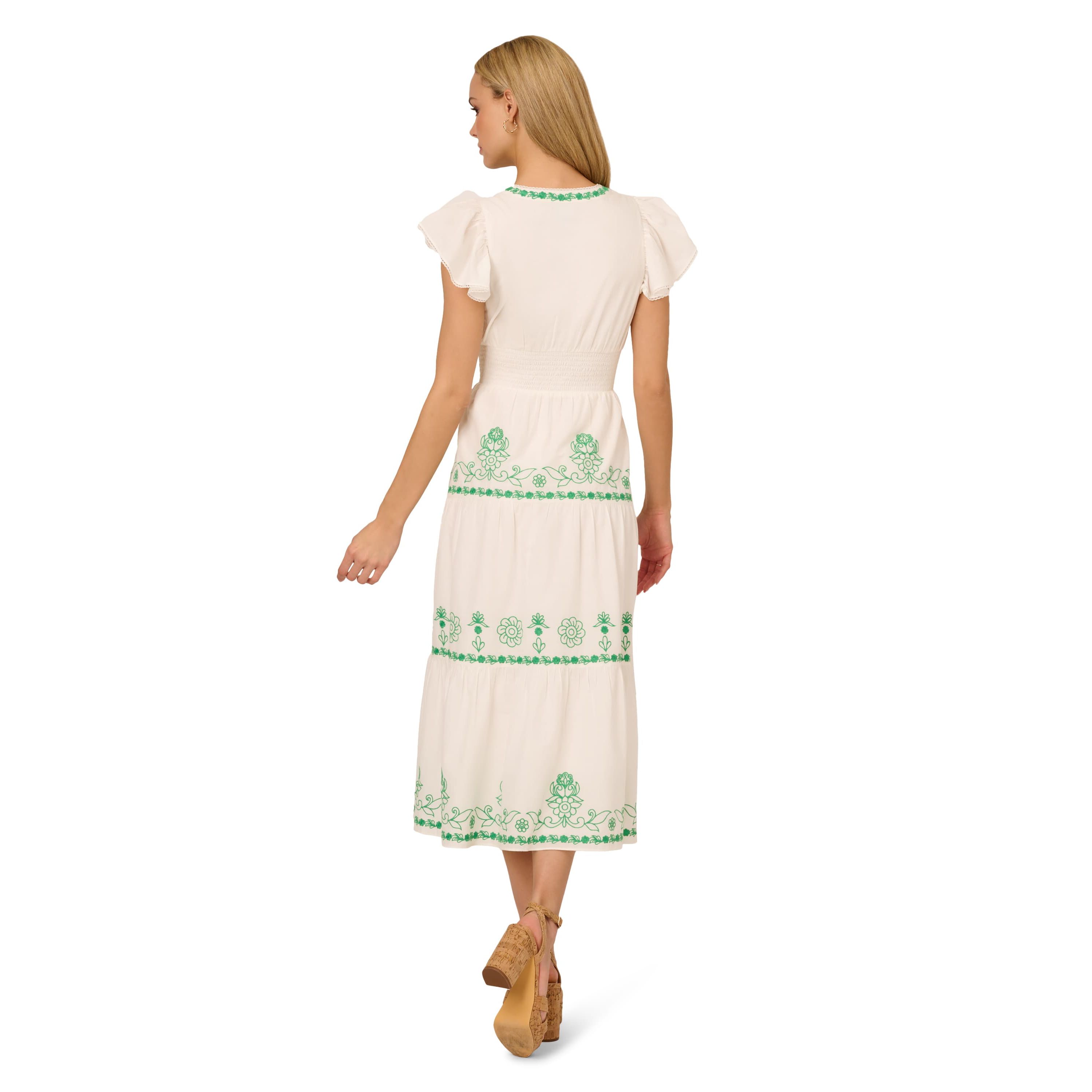 Smocked Waist Long Dress