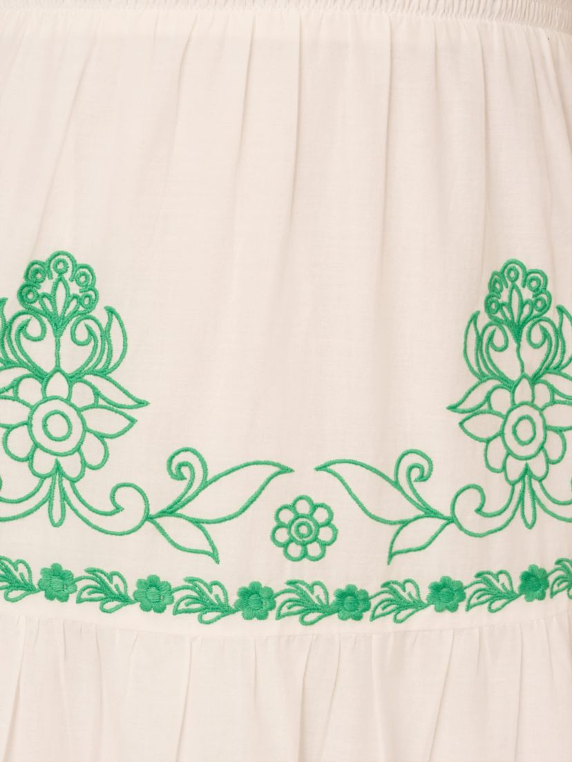 Smocked Waist Long Dress