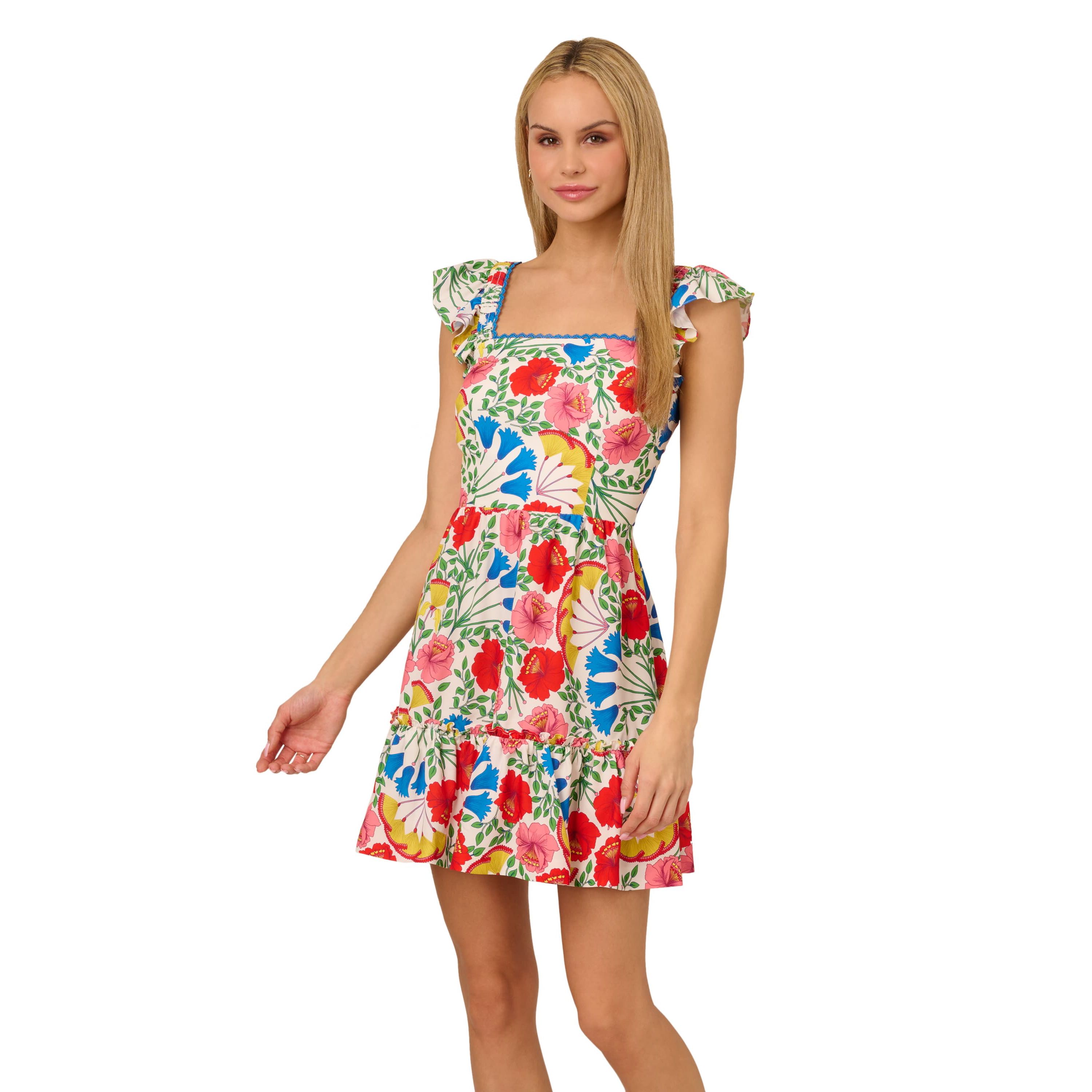 Flutter Sleeveless Short Dress
