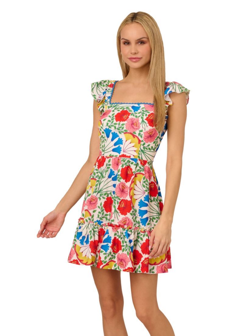 Flutter Sleeveless Short Dress