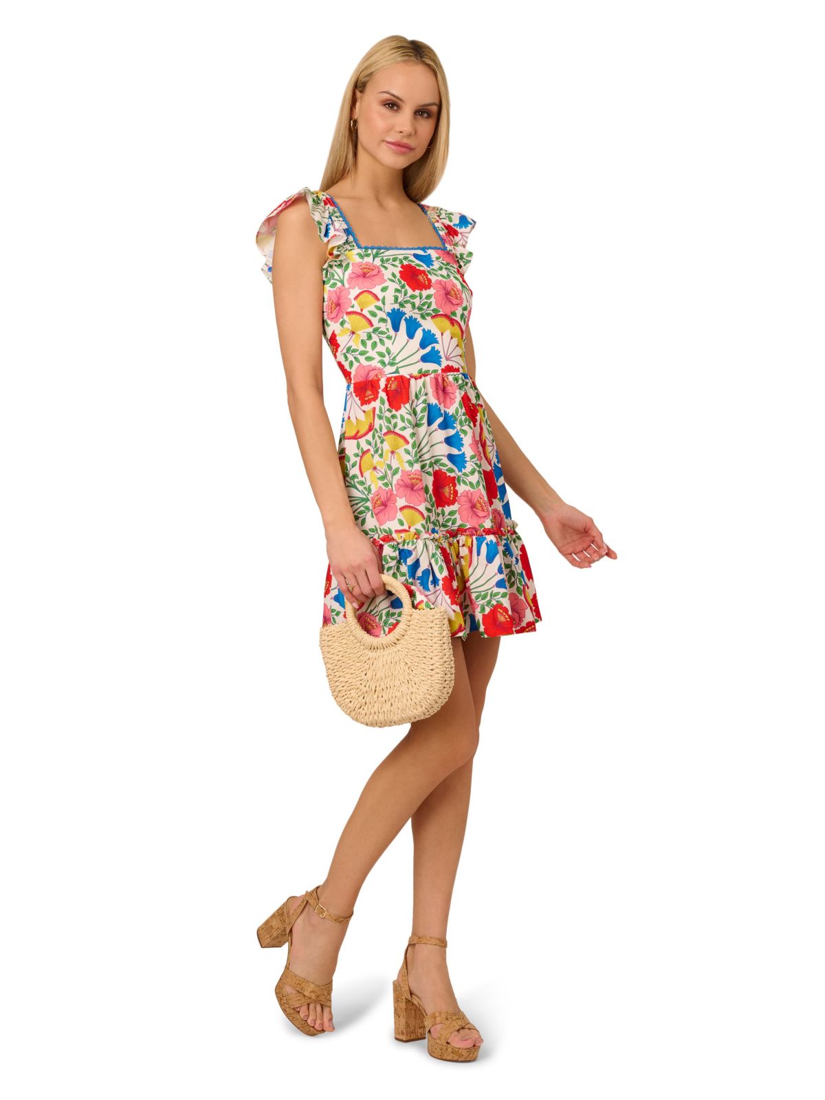 Flutter Sleeveless Short Dress