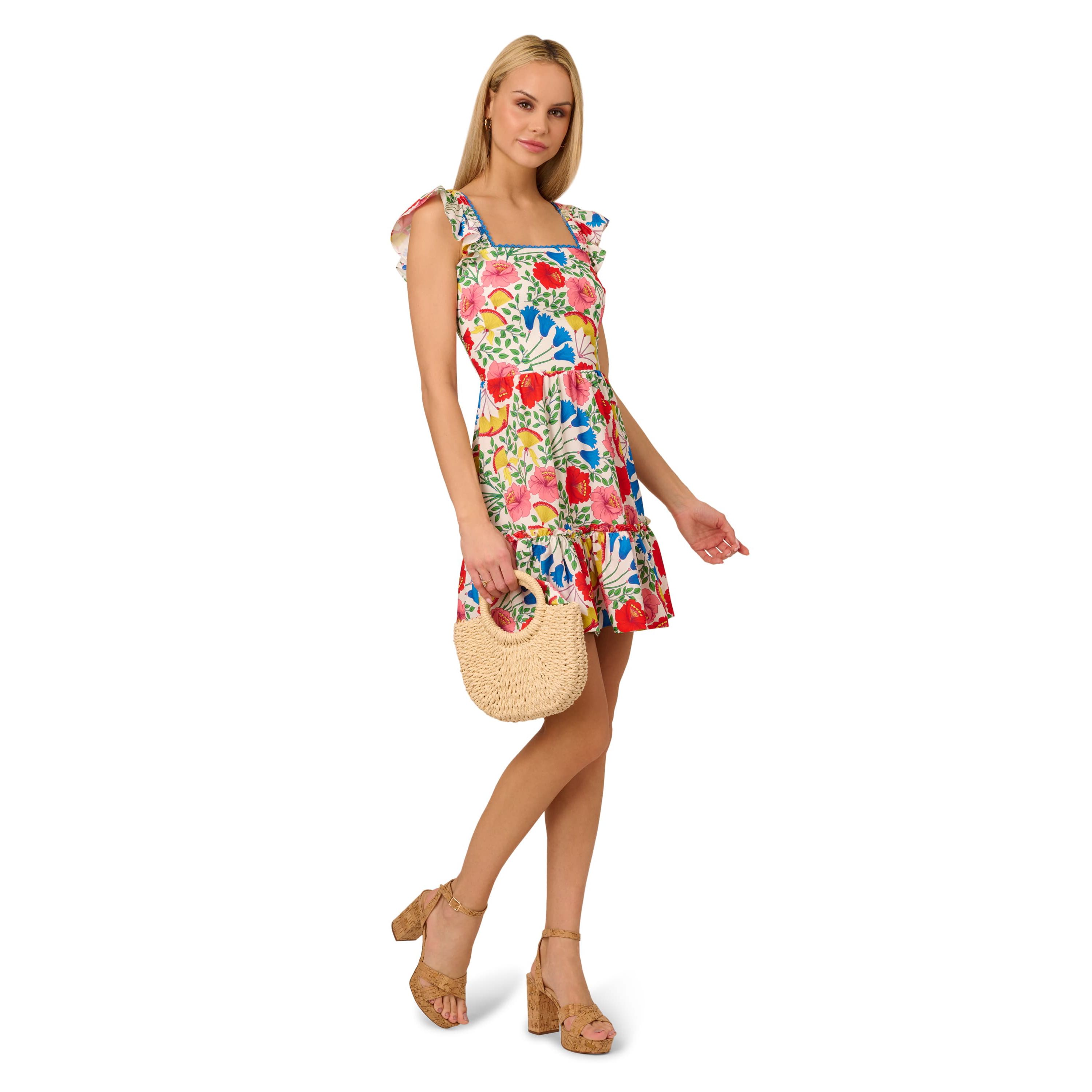 Flutter Sleeveless Short Dress