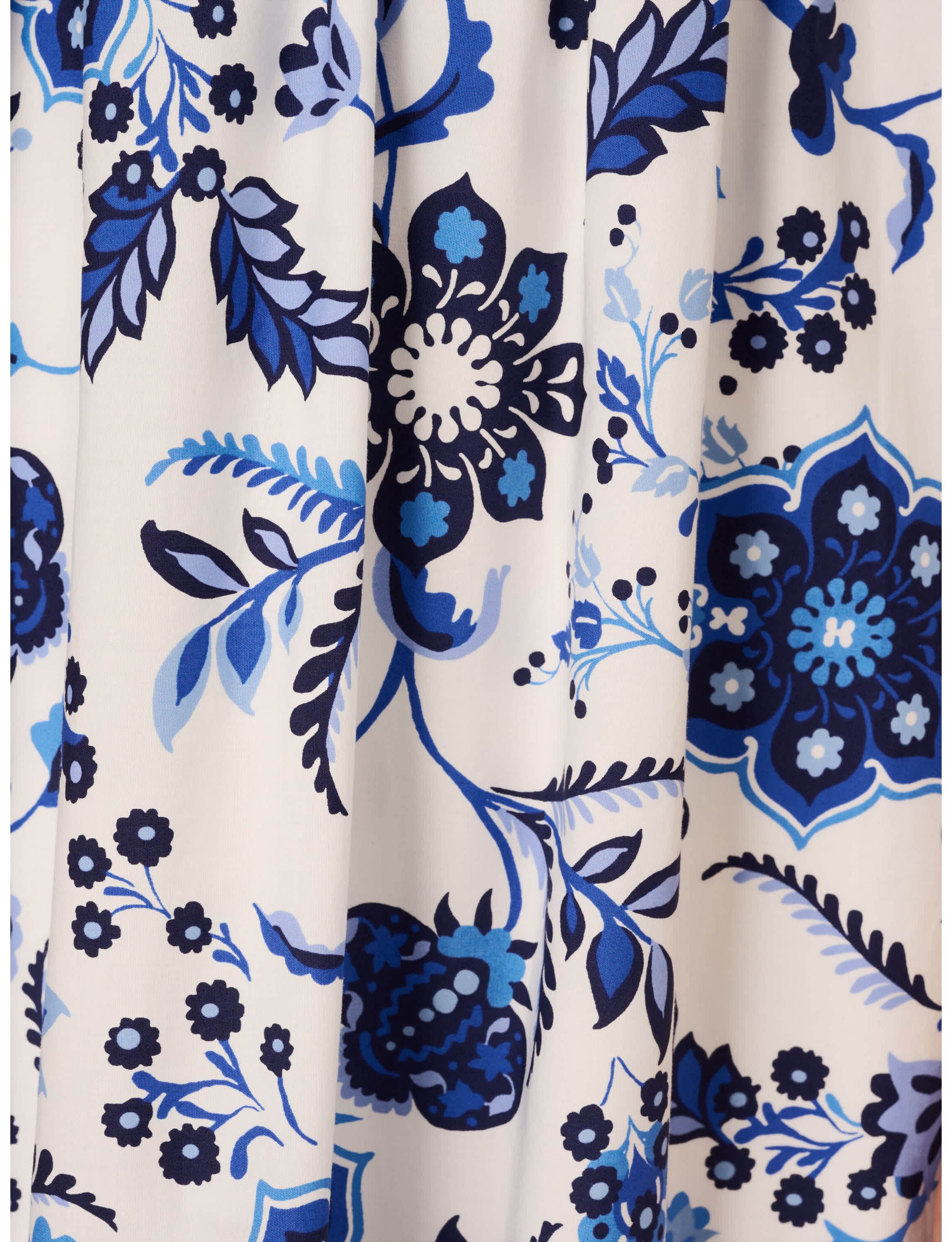Printed Ruffle Midi Dress