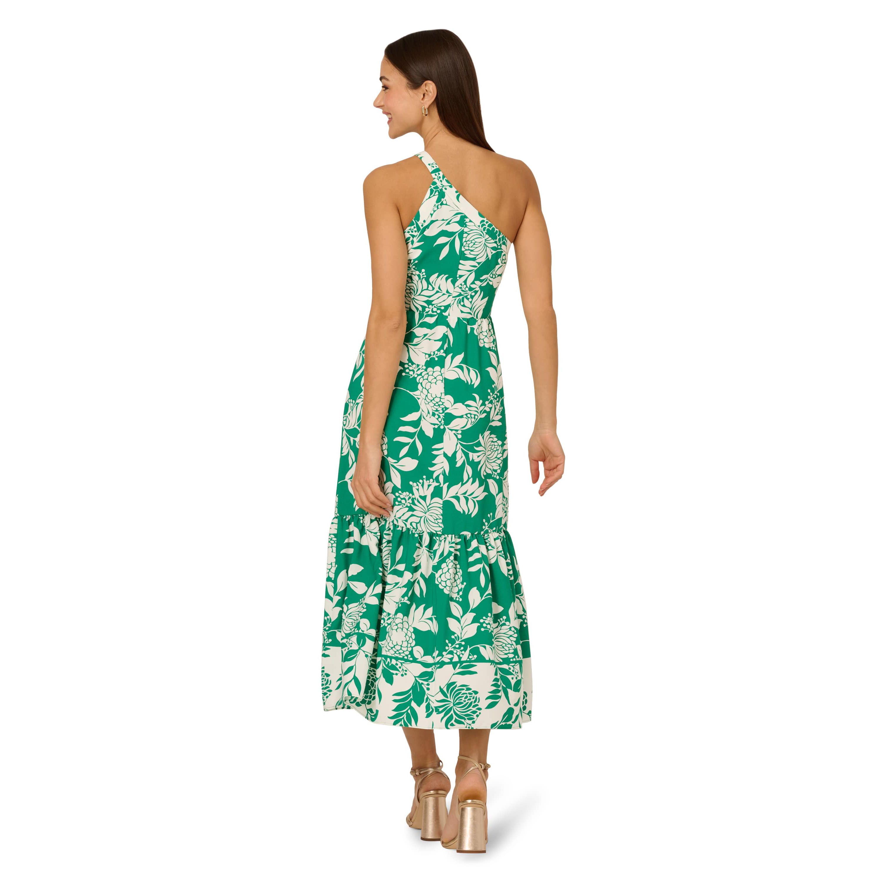 One Shoulder Midi Dress