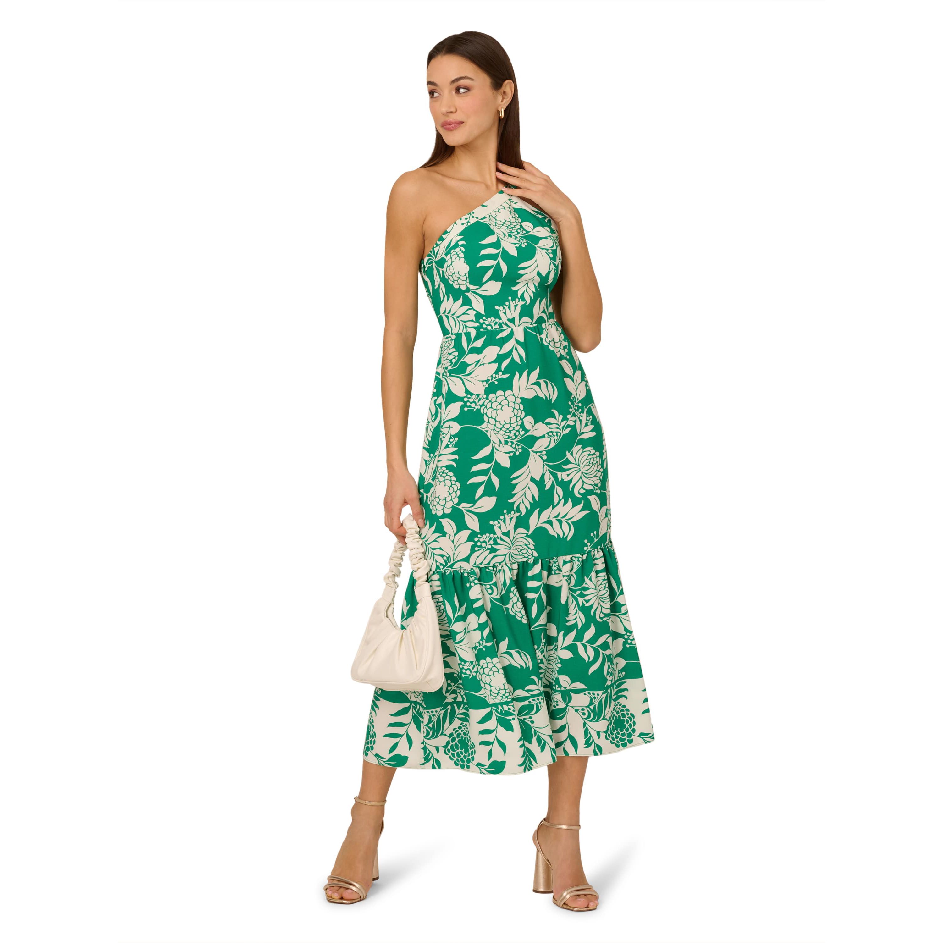 One Shoulder Midi Dress