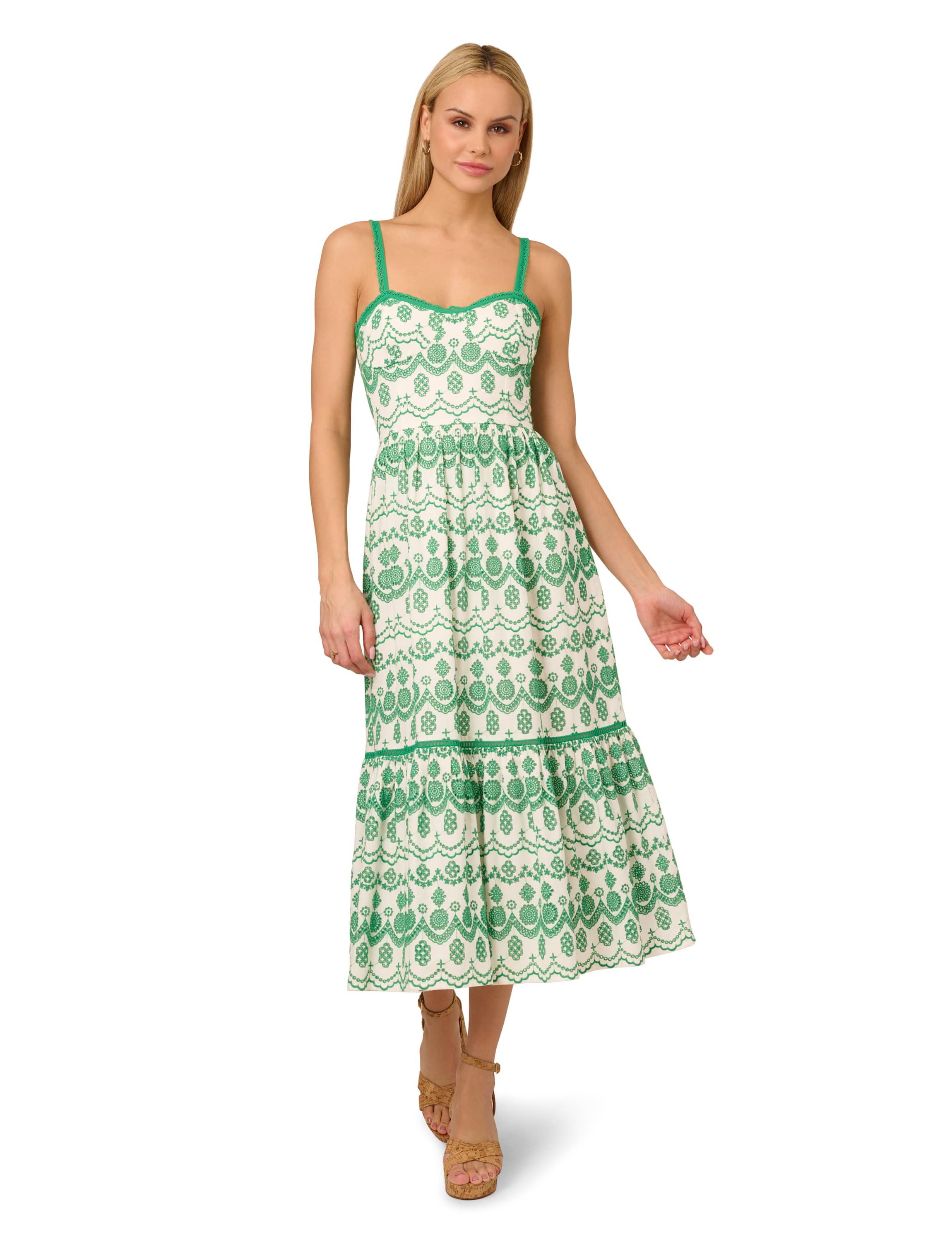 Eyelet Midi Dress
