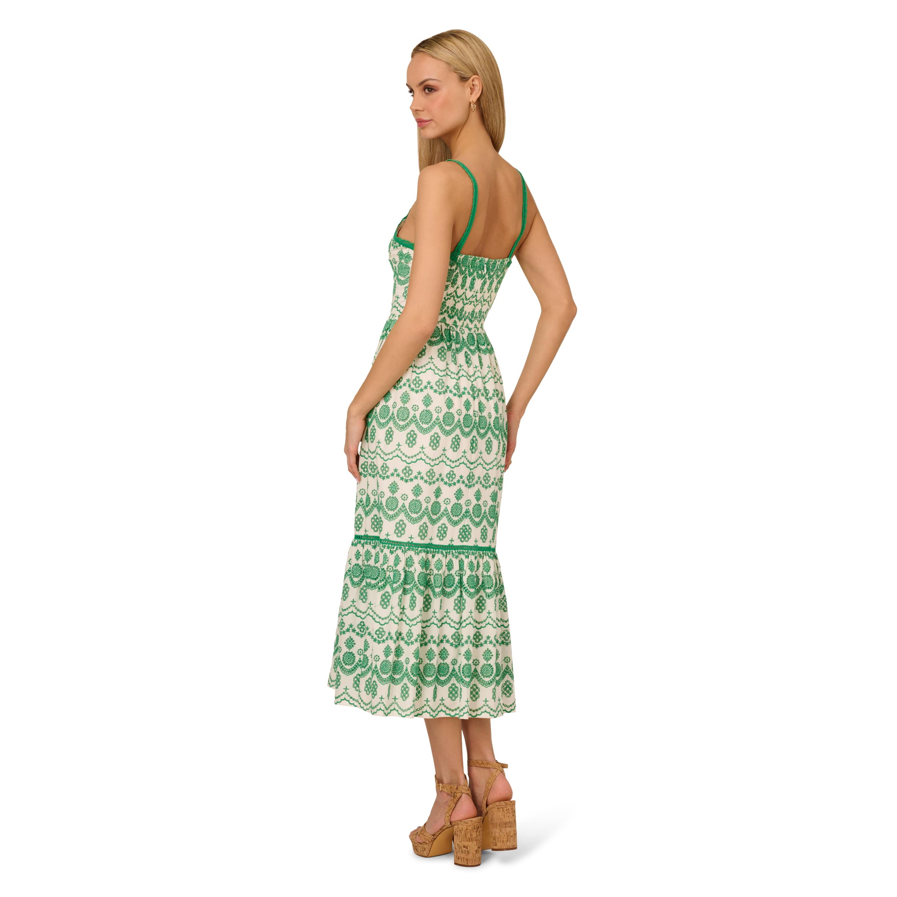 Eyelet Midi Dress