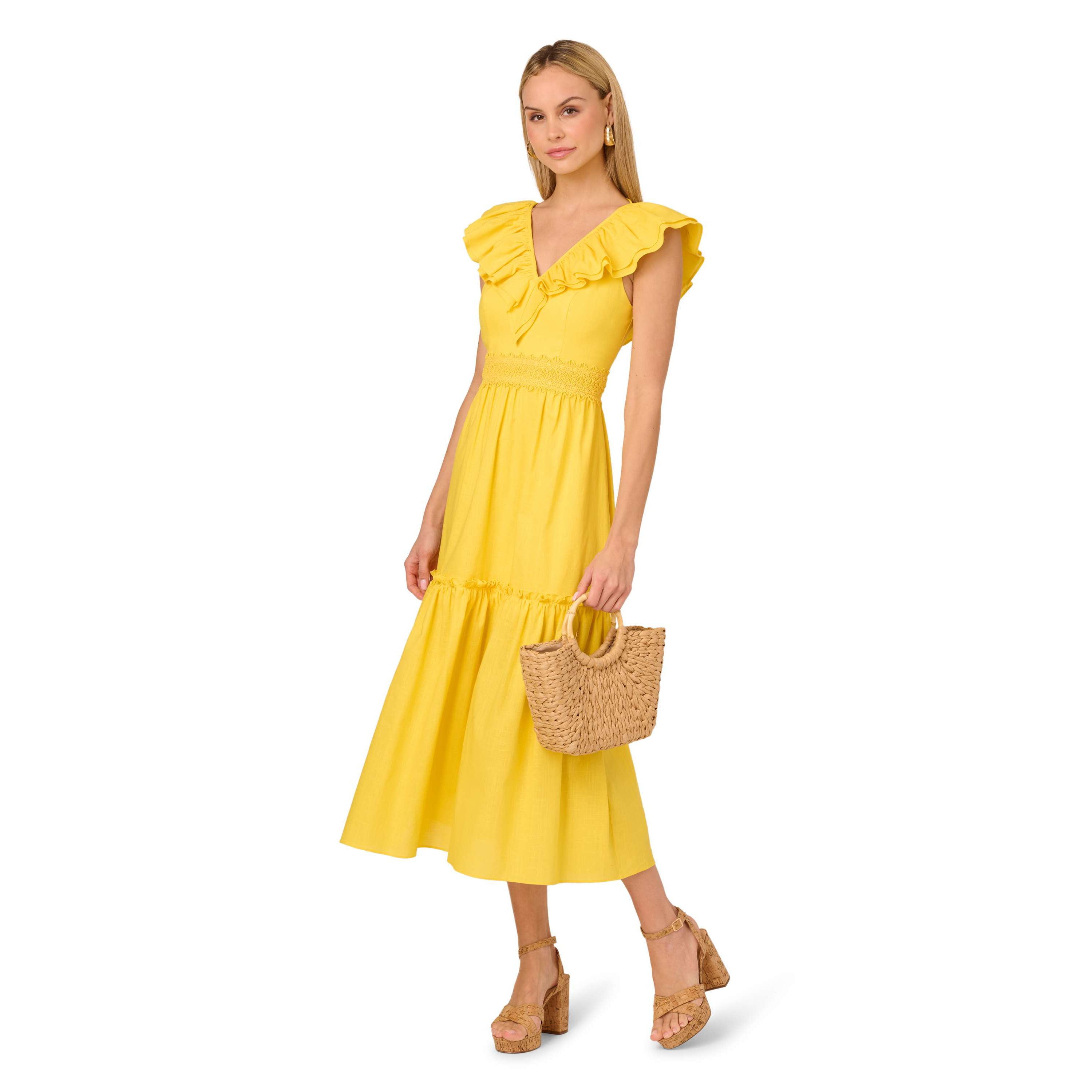 Ruffle Midi Dress