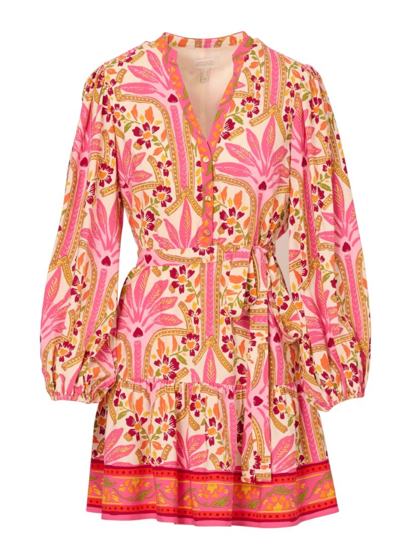 Printed Flounce Dress