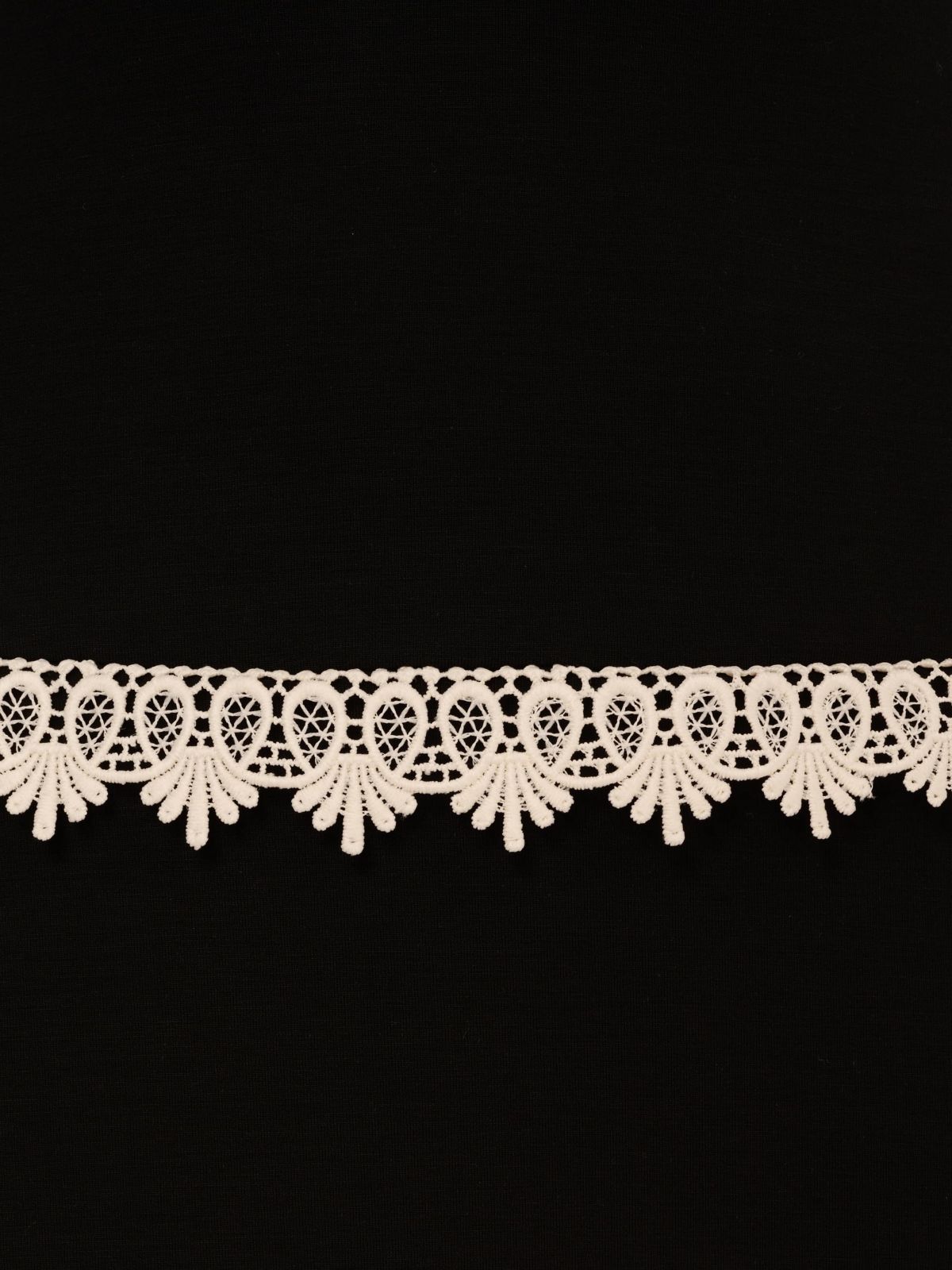 Knit Crochet Trim Dress