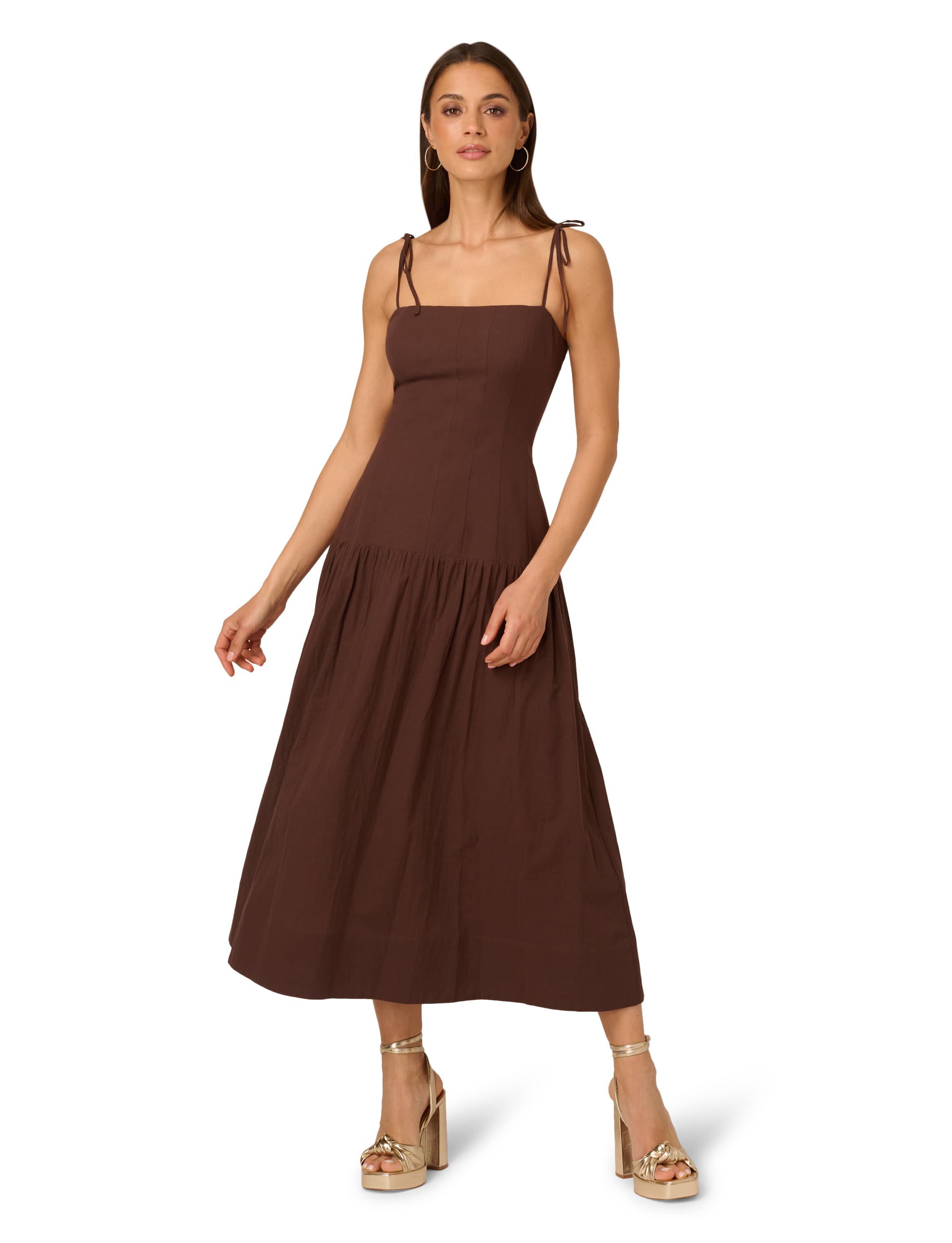 Solid Midi Dress