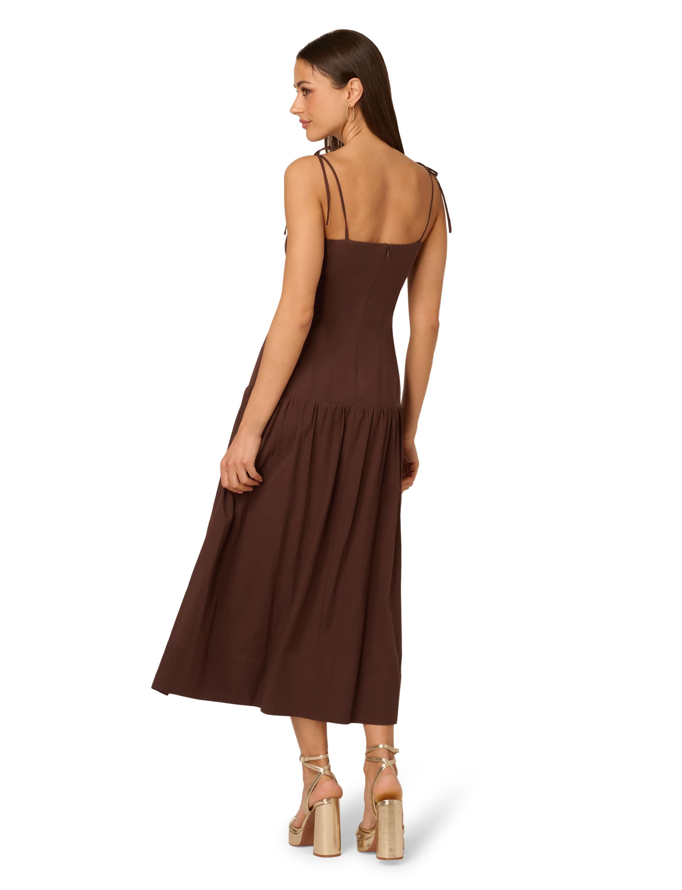 Solid Midi Dress