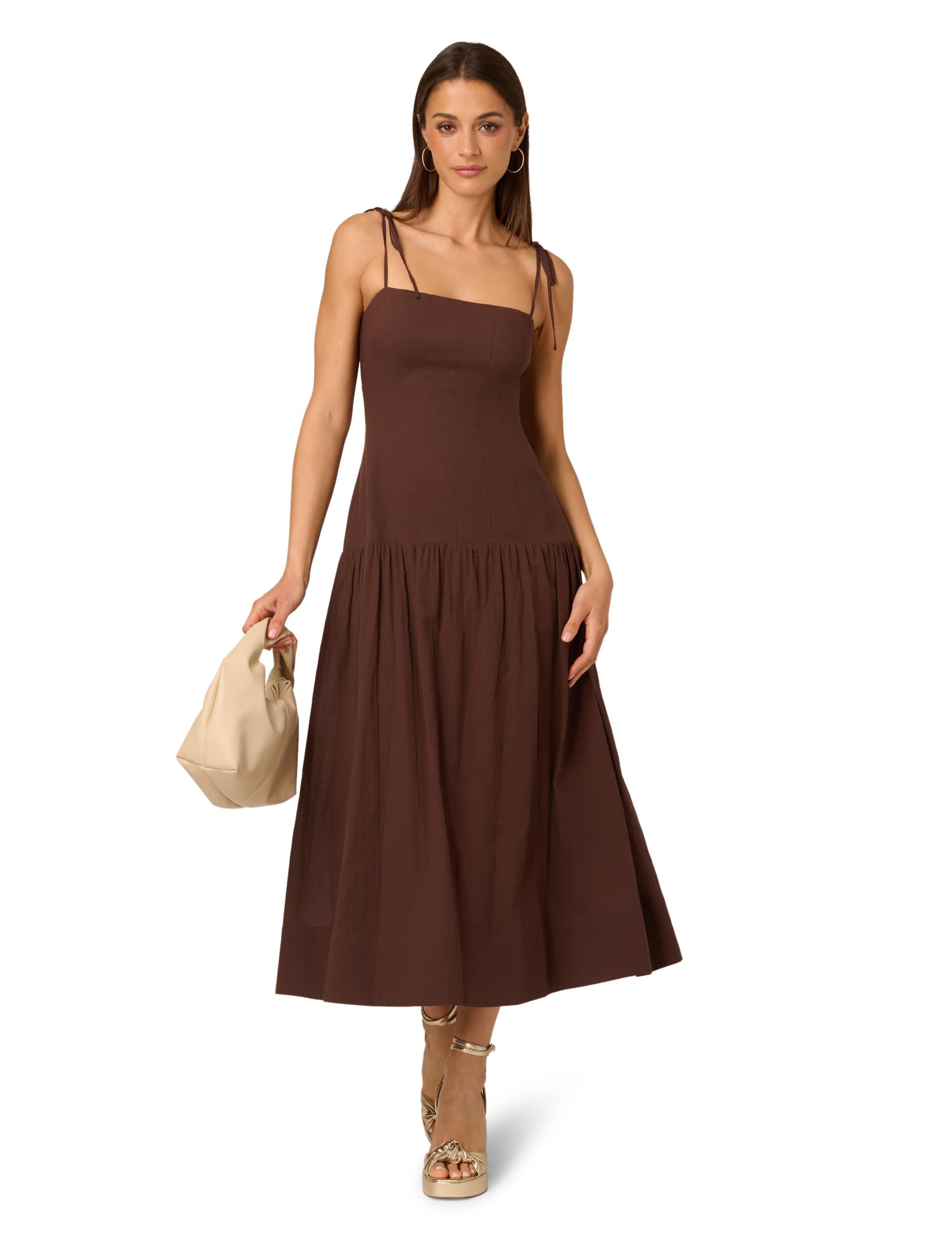 Solid Midi Dress