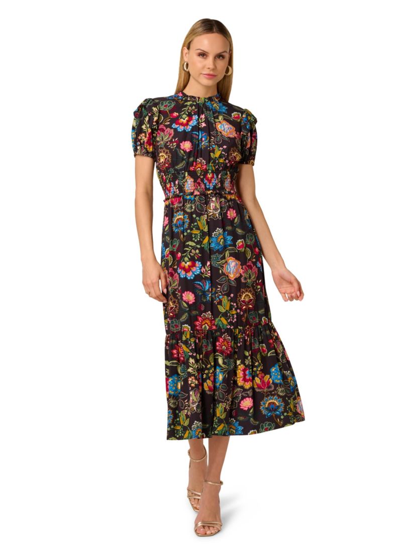 Printed Midi Dress