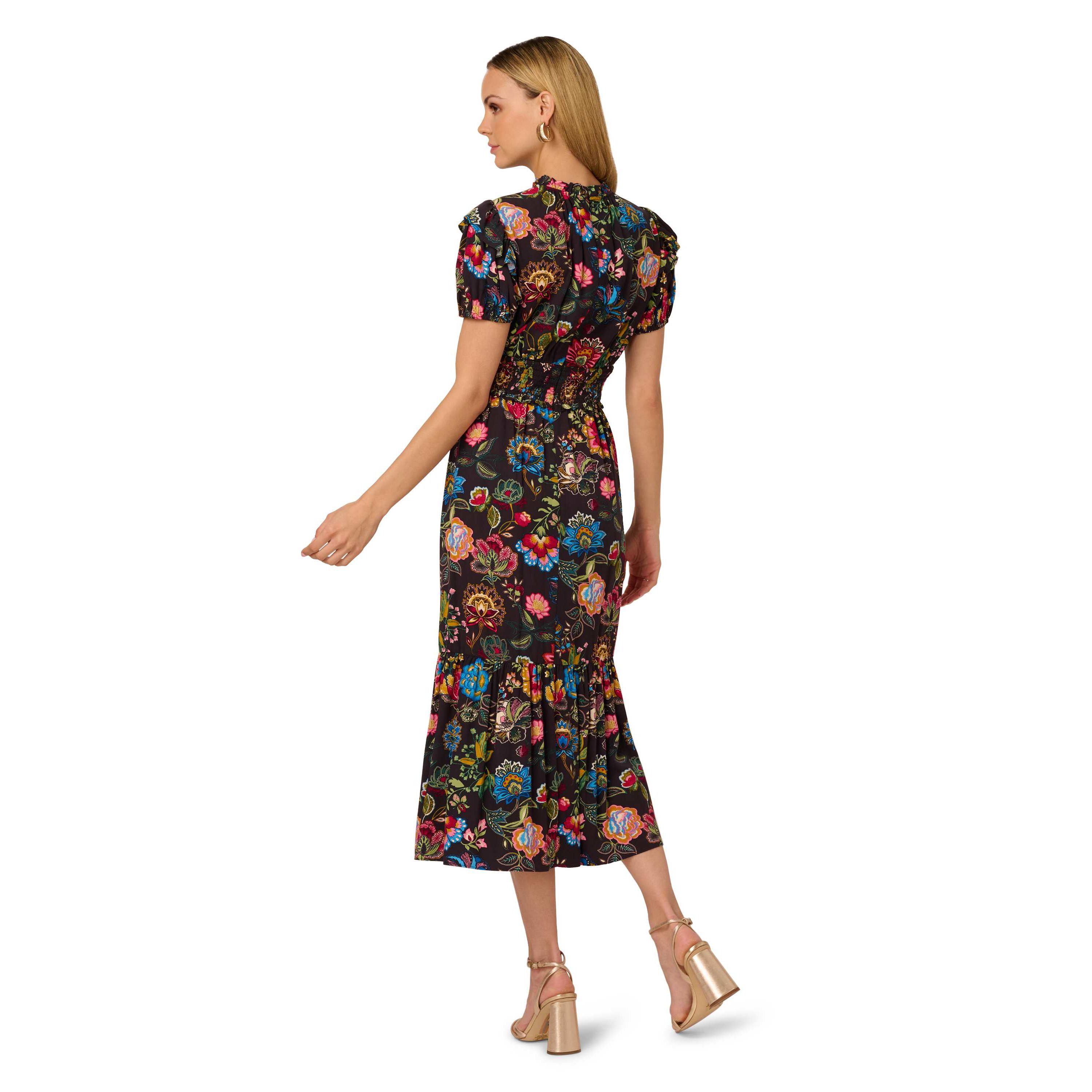 Printed Midi Dress