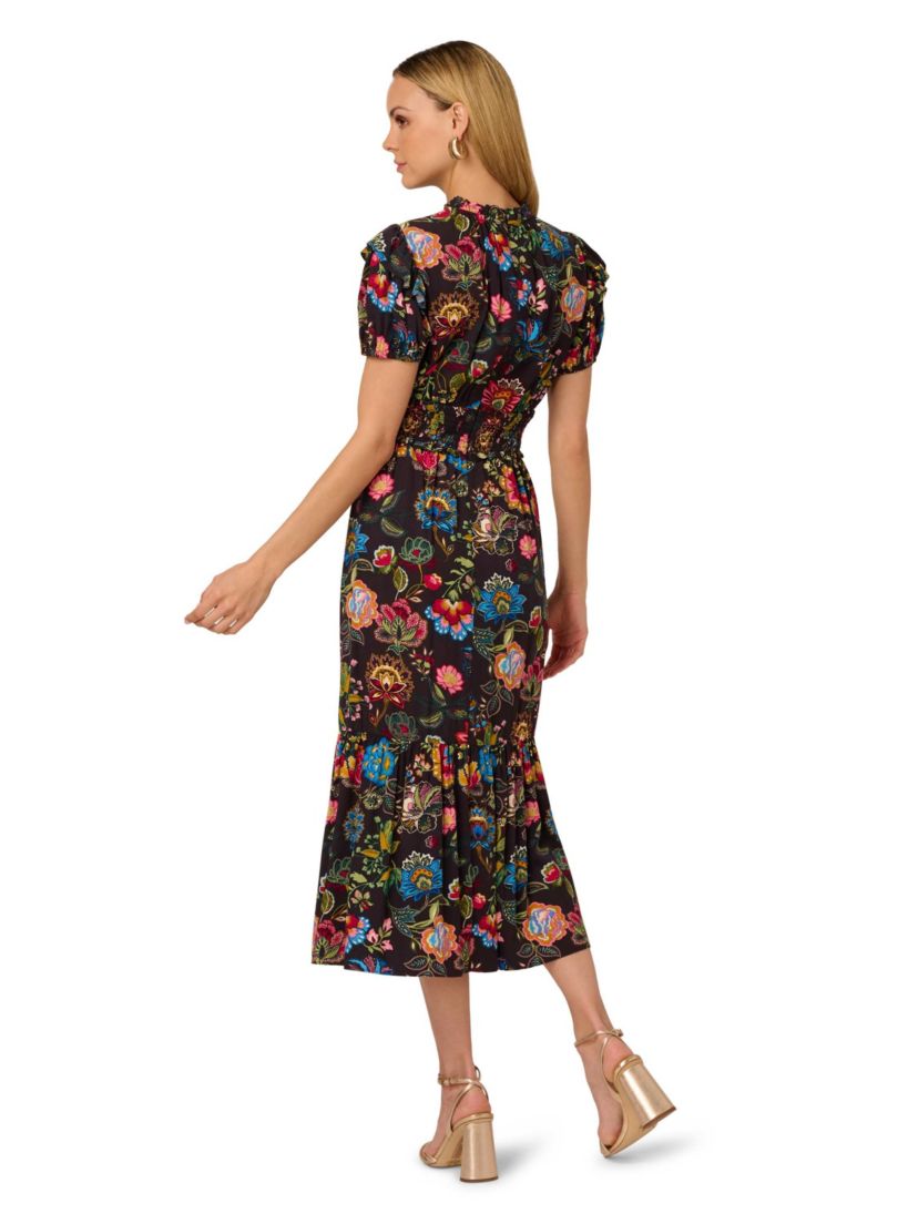 Printed Midi Dress
