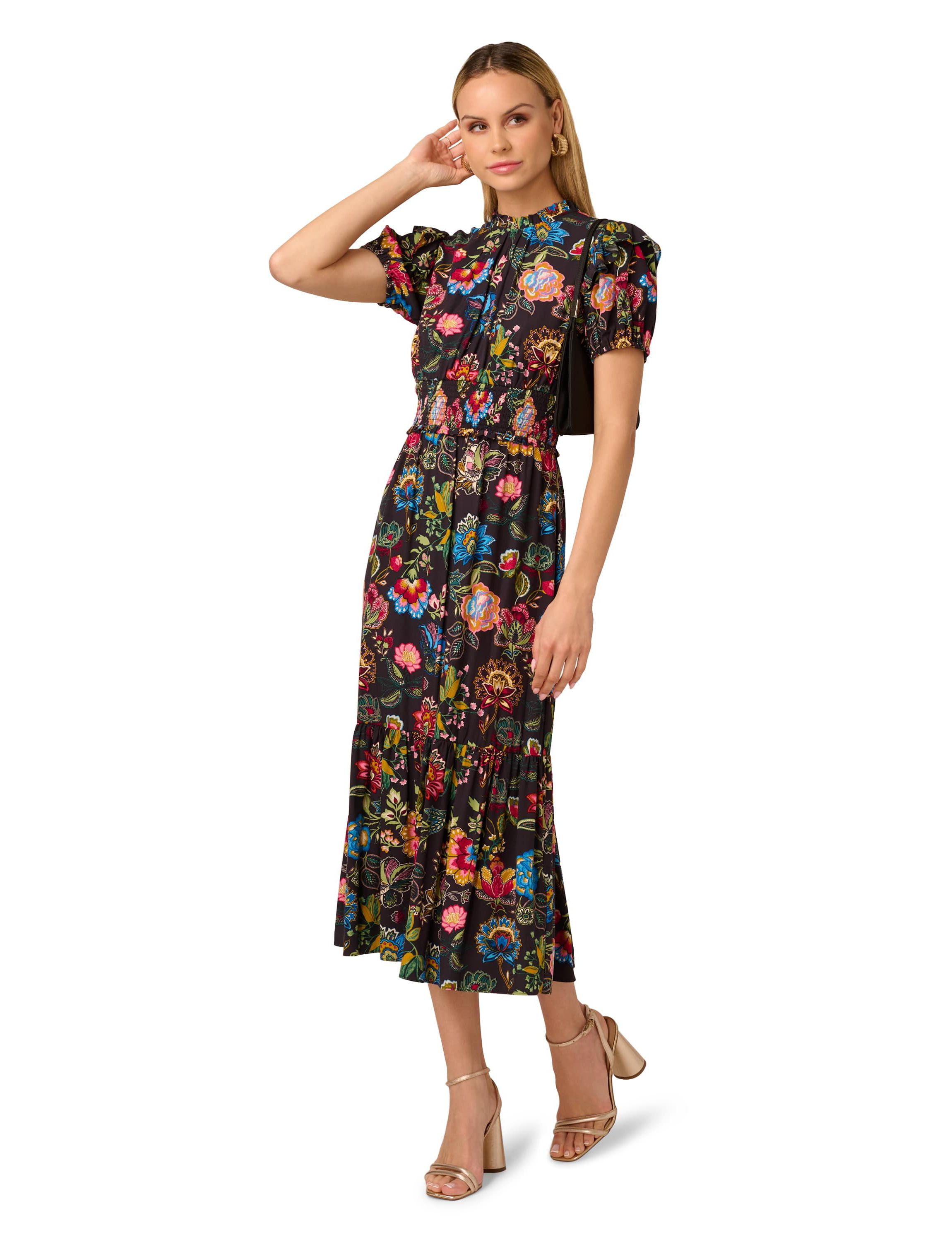 Printed Midi Dress