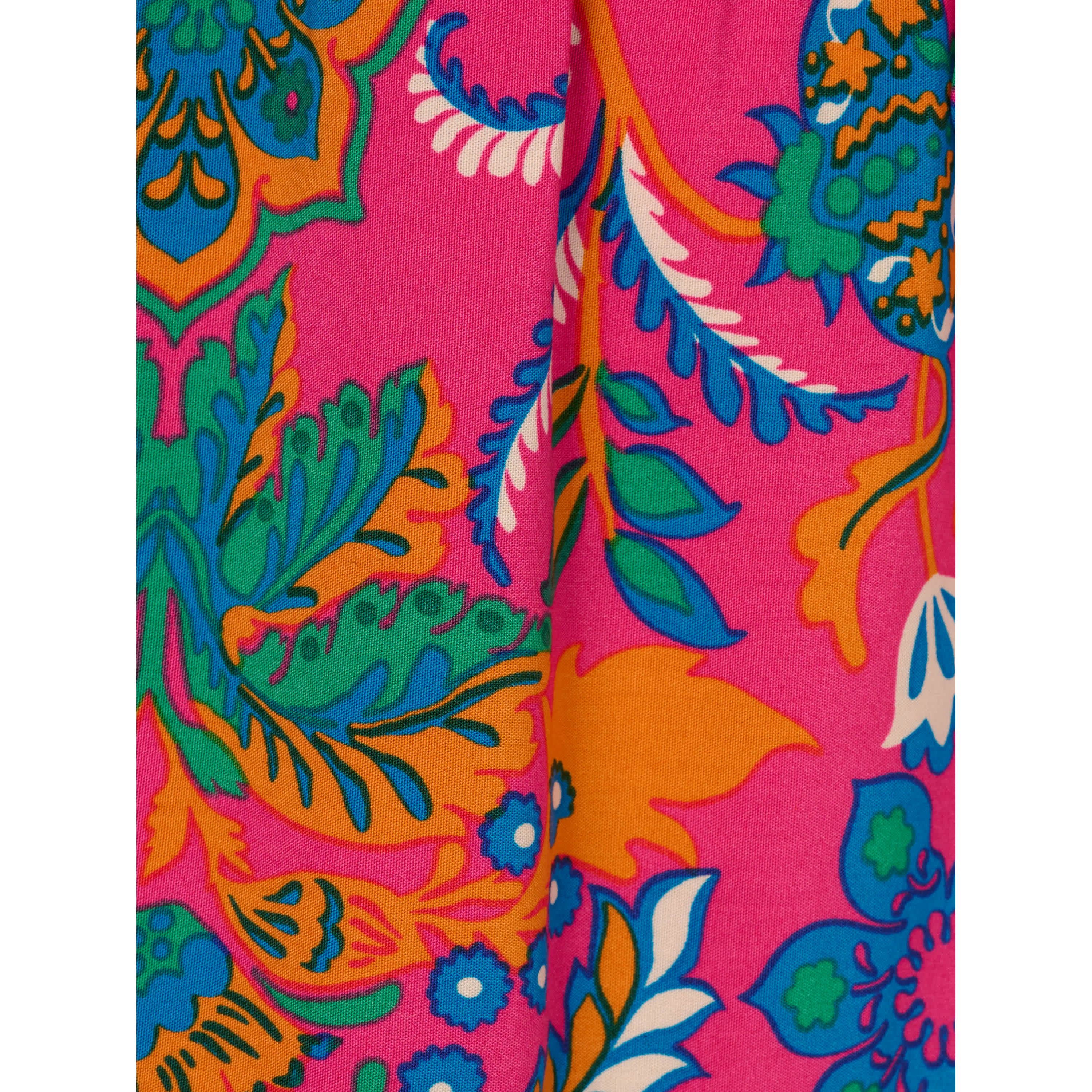 Printed Short Flounce Dress