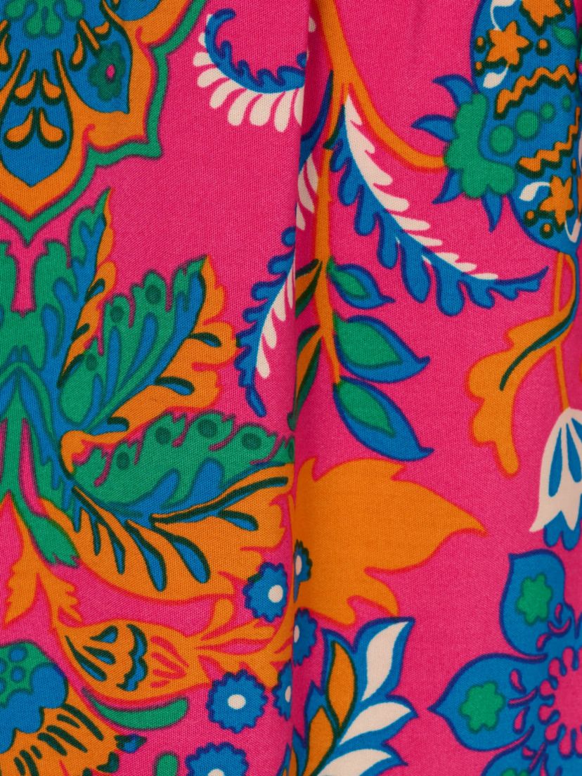Printed Short Flounce Dress