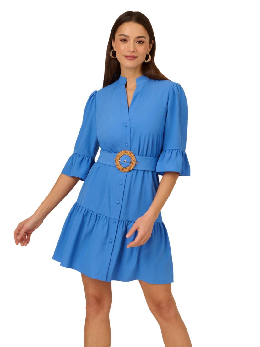 Solid Shirt Dress