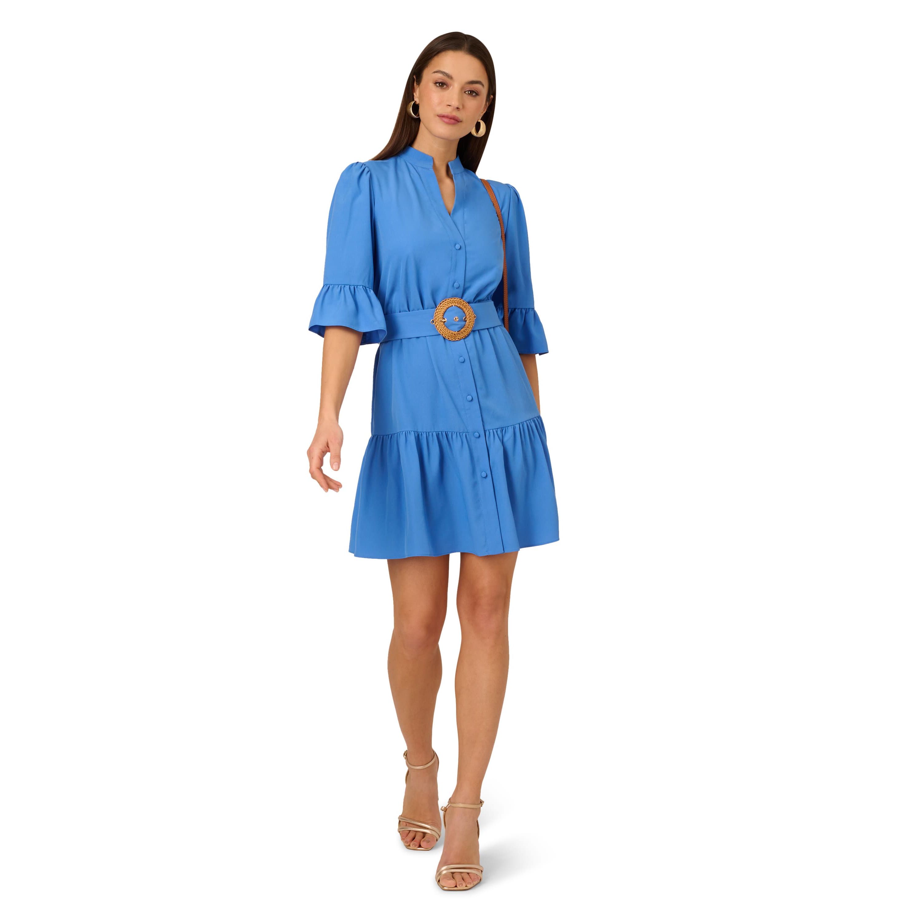 Solid Shirt Dress