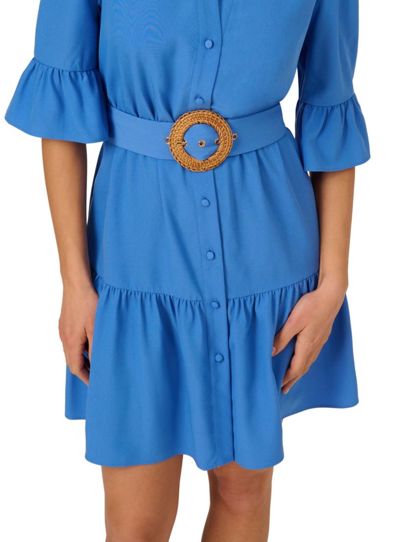 Solid Shirt Dress