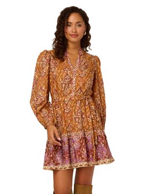 ADRIANNA BY ADRIANNA PAPELL Women's Printed Short Dress