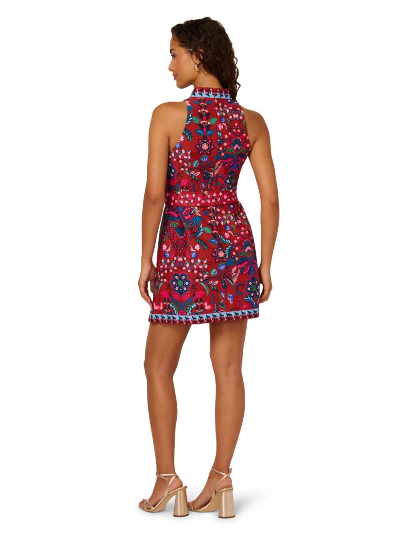 Halter Printed Short Dress