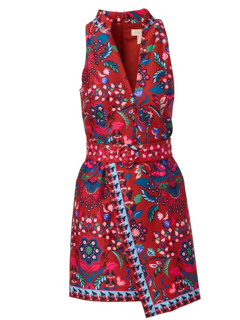 Halter Printed Short Dress