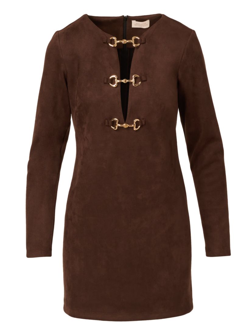 Suede Shift Dress