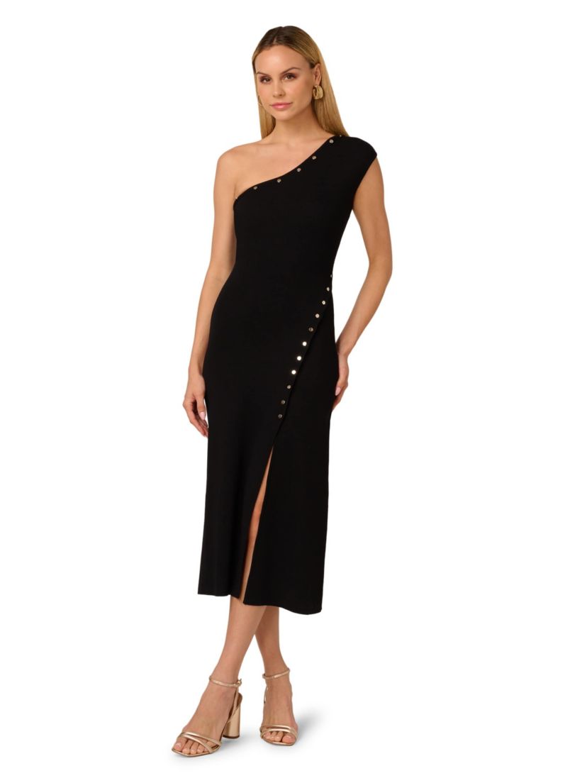 One Shoulder Knit Dress