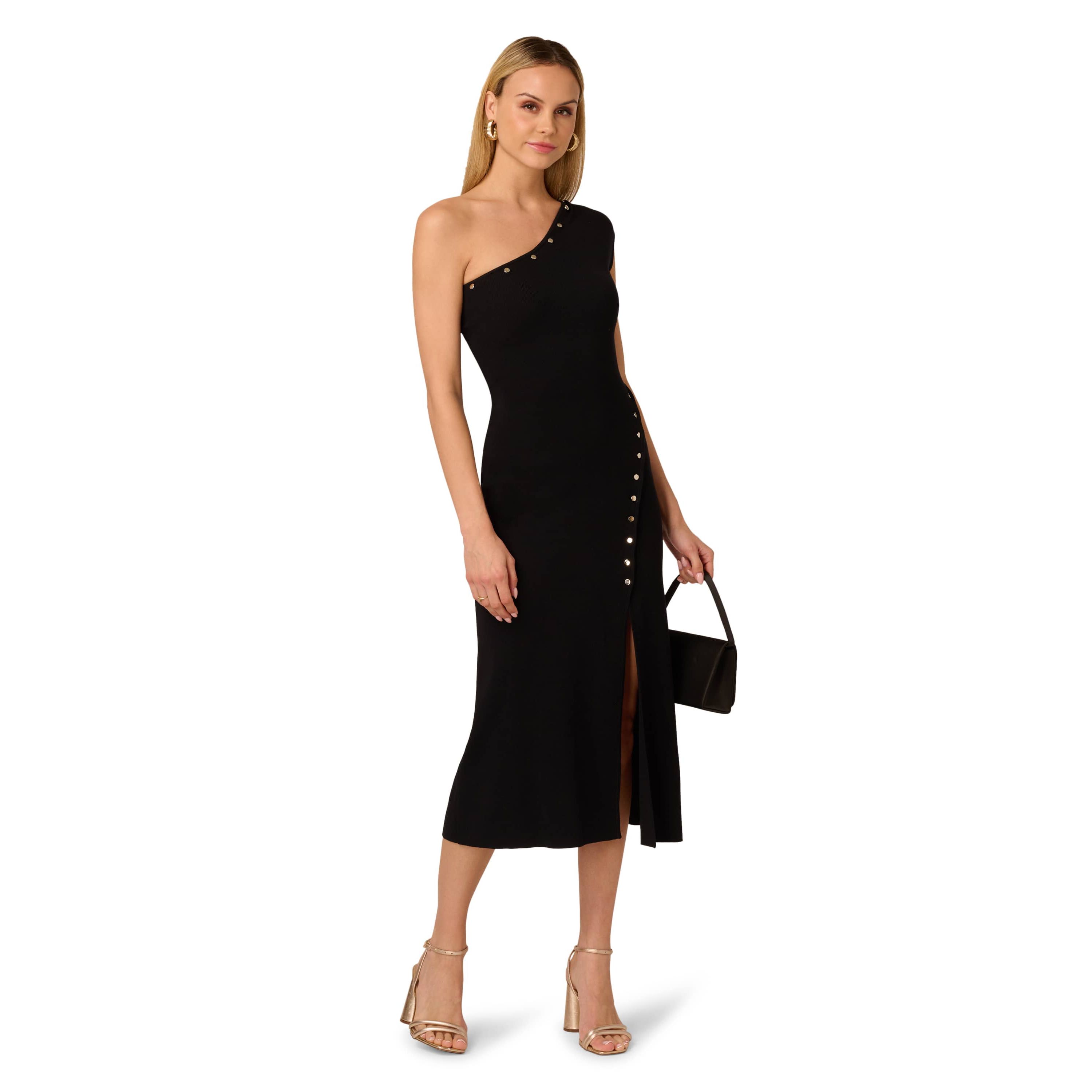 One Shoulder Knit Dress