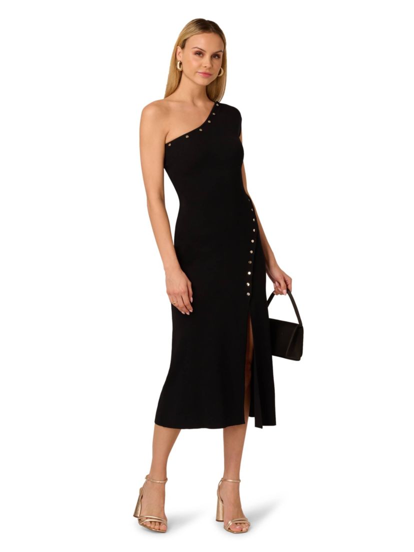 One Shoulder Knit Dress