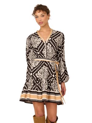 ADRIANNA BY ADRIANNA PAPELL Women's Printed Short Dress