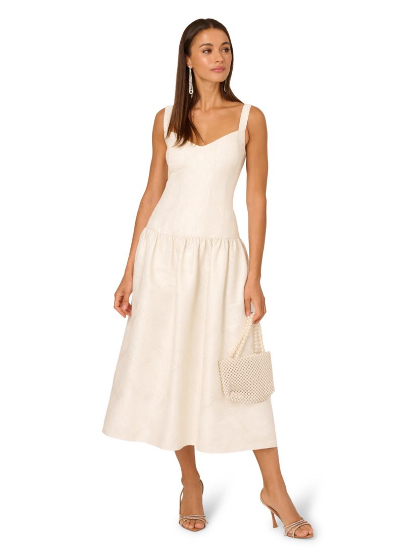 Jacquard Midi Dress