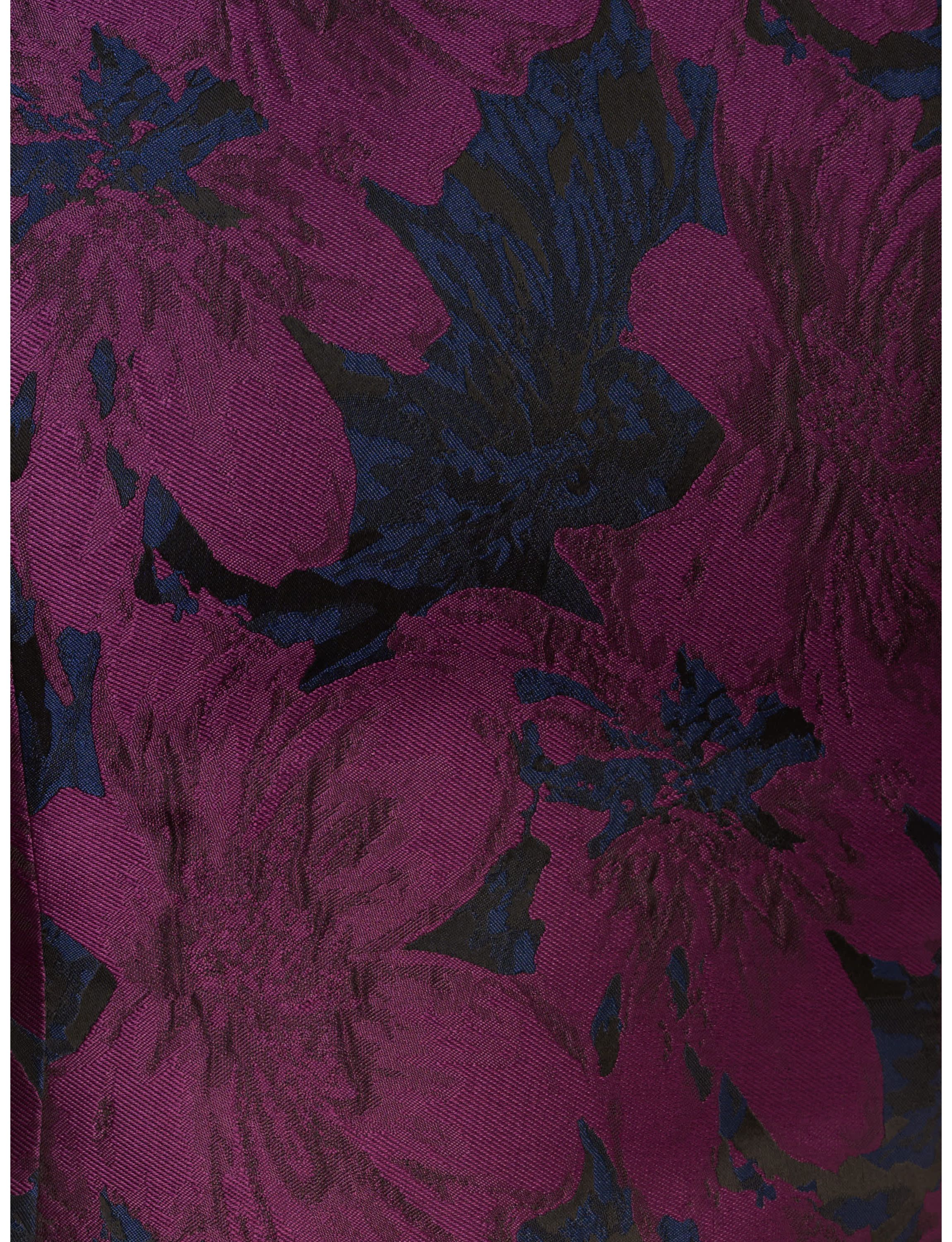 Jacquard Flounce Short Dress
