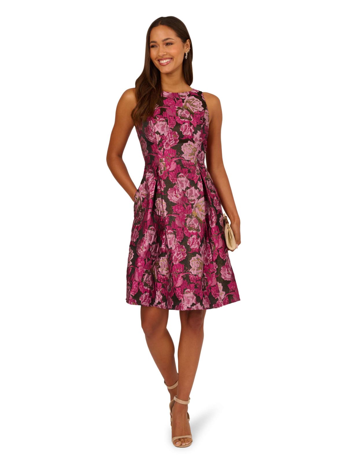 Jacquard Envelope Short Dress