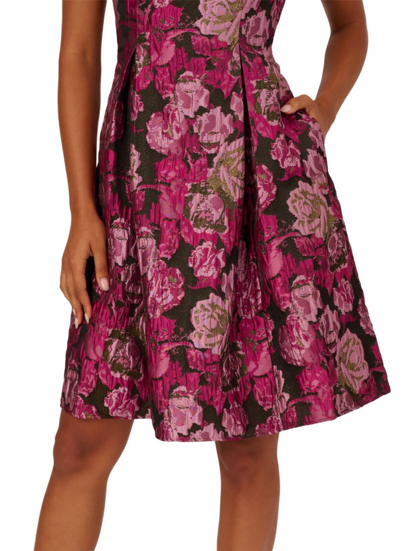Jacquard Envelope Short Dress